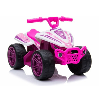 Quad na akumulator TR1805 Biało-różowy