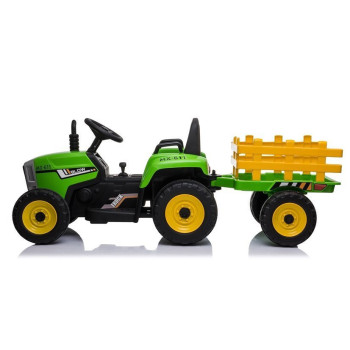 Traktor na Akumulator z Przyczepą XMX611 Pilot Światła LED Zielony