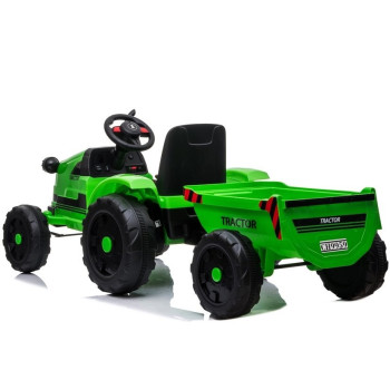 Traktor na Akumulator z Przyczepą CH9959 Zielony