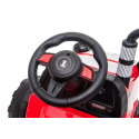 Traktor na Akumulator z Przyczepą CH9959 Światła LED Pilot Radio Czerwony