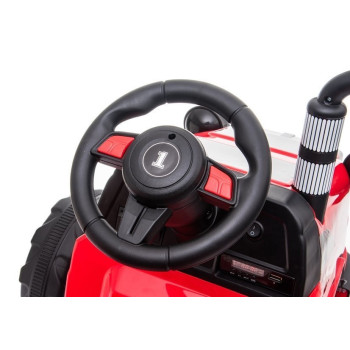 Traktor na Akumulator z Przyczepą CH9959 Światła LED Pilot Radio Czerwony