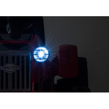 Traktor na Akumulator z Przyczepą CH9959 Światła LED Pilot Radio Czerwony