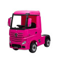 Auto Na Akumulator Mercedes Actros Ciężarówka Pilot MP3 LED Różowy 4x4
