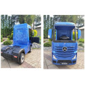 Auto Mercedes Actros Niebieski Lakierowany Ciężarówka Pilot LED MP4