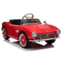 Auto na Akumulator BMW Retro Dla Dzieci Pilot LED MP3 Czerwone Lakierowane