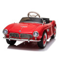 Auto na Akumulator BMW Retro Dla Dzieci Pilot LED MP3 Czerwone Lakierowane