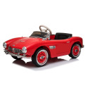 Auto na Akumulator BMW Retro Dla Dzieci Pilot LED MP3 Czerwone Lakierowane