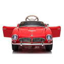 Auto na Akumulator BMW Retro Dla Dzieci Pilot LED MP3 Czerwone Lakierowane