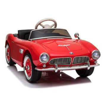 Auto na Akumulator BMW Retro Dla Dzieci Pilot LED MP3 Czerwone Lakierowane