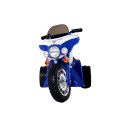 Motor na Akumulator Trójkołowy JT568 Policja Dla Dzieci LED Niebieski