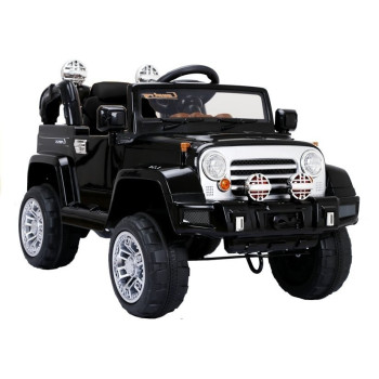 Auto na Akumulator Jeep JJ245 Dla Dzieci Światła LED MP3 Pilot Czarny