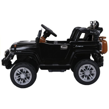 Auto na Akumulator Jeep JJ245 Dla Dzieci Światła LED MP3 Pilot Czarny