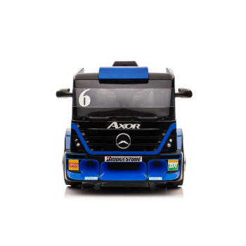 Auto Na Akumulator Ciężarówka Mercedes + Naczepa XMX622B Granatowy LCD