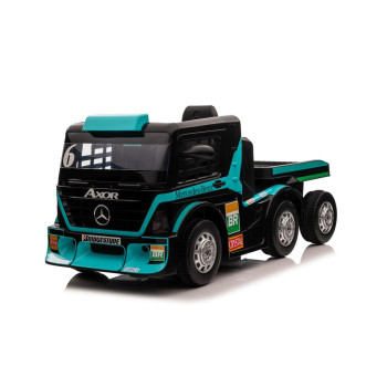 Auto Na Akumulator Ciężarówka Mercedes+ Naczepa XMX622B Niebieski LCD