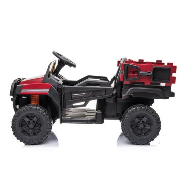 Auto na akumulator BDM0926 Dla Dzieci Światła LED MP3 Pilot Czerwony