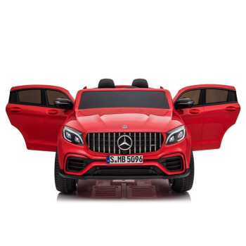 Auto na Akumulator Mercedes GLC 63S Dwuosobowy Światła LED MP3 Czerwony