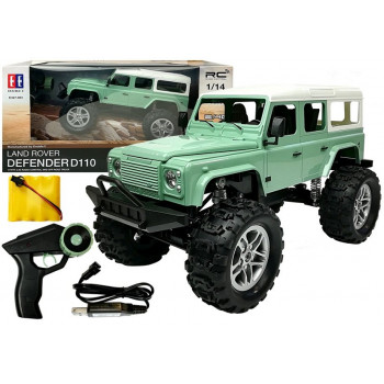 Auto Zdalnie Sterowane Jeep R/C Zielony 7.5 km/h 1:14 2.4G