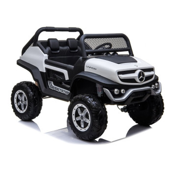 Auto na Akumulator Mercedes Unimog 4x4 Dla Dzieci Światła LED MP3 Biały