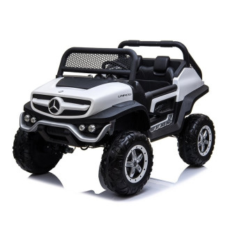 Auto na Akumulator Mercedes Unimog 4x4 Dla Dzieci Światła LED MP3 Biały