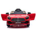 Auto na Akumulator Mercedes GTR Dla Dzieci Światła LED MP3 Czerwony