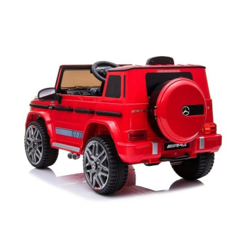 Auto na Akumulator Mercedes G63 AMG Dla Dzieci Światła LED MP3 Czerwony