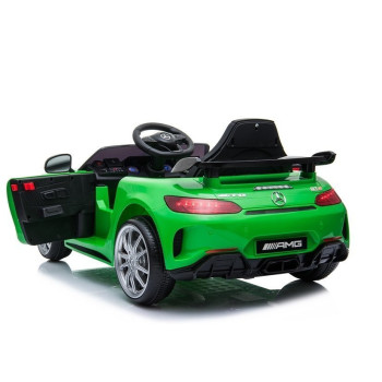 Auto Pojazd Na Akumulator Mercedes GT R Dla Dzieci Światła LED MP3 Zielony