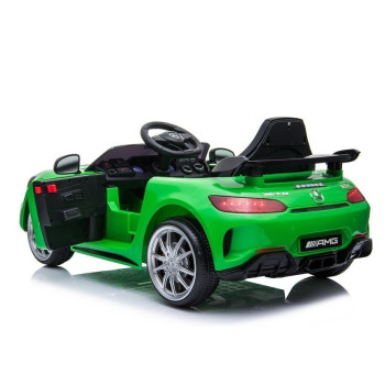 Auto Pojazd Na Akumulator Mercedes GT R Dla Dzieci Światła LED MP3 Zielony