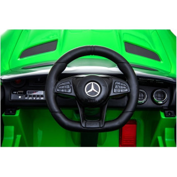 Auto Pojazd Na Akumulator Mercedes GT R Dla Dzieci Światła LED MP3 Zielony