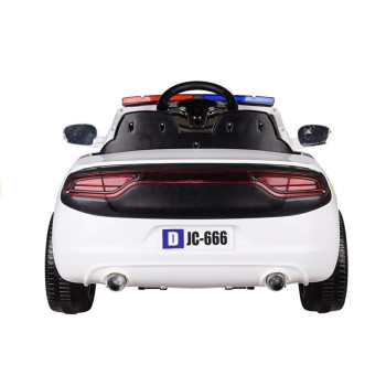 Auto na Akumulator Samochód Policyjny Biały
