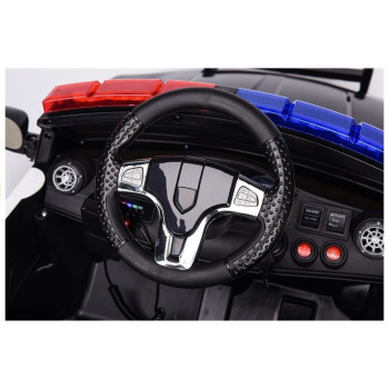 Auto na Akumulator Samochód Policyjny Biały