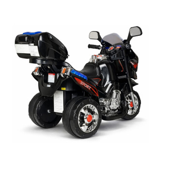 Motor Na Akumulator HC8051 Dla Dzieci Czarny Ścigacz Światła Led Dźwięki