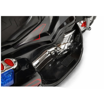 Motor Na Akumulator HC8051 Dla Dzieci Czarny Ścigacz Światła Led Dźwięki