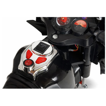 Motor Na Akumulator HC8051 Dla Dzieci Czarny Ścigacz Światła Led Dźwięki