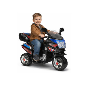 Motor Na Akumulator HC8051 Dla Dzieci Czarny Ścigacz Światła Led Dźwięki
