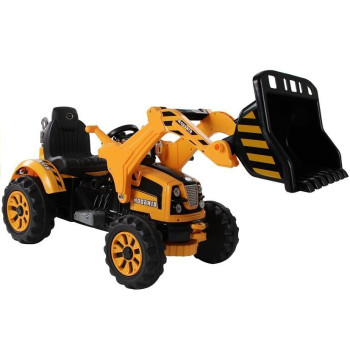 Traktor na akumulator z Łyżką Koparka Pomarańczowy