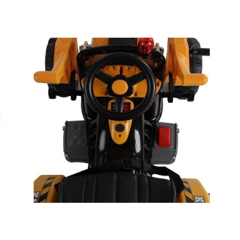 Traktor na akumulator z Łyżką Koparka Pomarańczowy