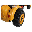 Traktor na akumulator z Łyżką Koparka Pomarańczowy
