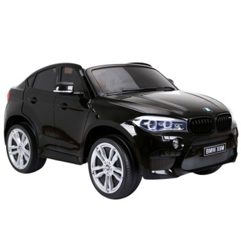Auto Na Akumulator Nowe BMW X6M SUV Światła LED MP3 Czarne Lakierowane