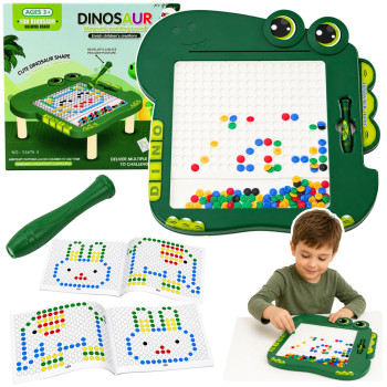 Tablica Magnetyczna Edukacyjna Dinozaur Pad Układanka Zielona