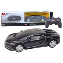 Auto Bugatti Veyron Chiron Samochód Zdalnie Sterowany RC Czarny 1:24