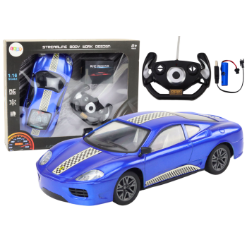 Auto Zdalnie Sterowane RC 1:16 Światła Niebieski