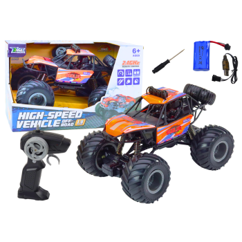 Auto Terenowe Zdalnie Sterowane RC 1:8 Amortyzatory Pomarańczowy