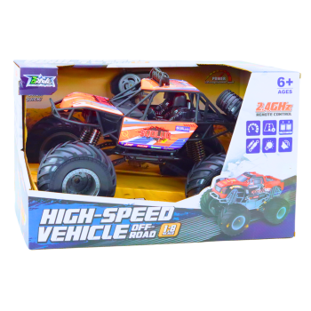 Auto Terenowe Zdalnie Sterowane RC 1:8 Amortyzatory Pomarańczowy