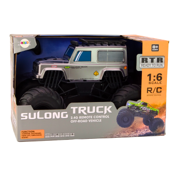 Duże Auto Terenowe Zdalnie Sterowane Suv 2.4G RC 1:6 Szary