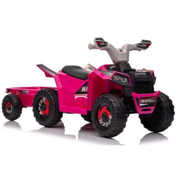 Quad Na Akumulator XMX630T Różowy Z Przyczepą