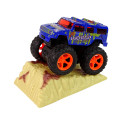 Auto Resorak Z Naciągiem Monster Truck Big Foot Gumowe Opony Rampa