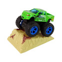 Auto Resorak Z Naciągiem Monster Truck Big Foot Gumowe Opony Rampa
