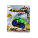 Auto Resorak Z Naciągiem Monster Truck Big Foot Gumowe Opony Rampa
