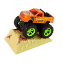 Auto Resorak Z Naciągiem Monster Truck Big Foot Gumowe Opony Rampa
