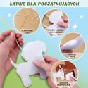 Zestaw Kreatywny Pluszaki Do Szycia Filcowe Maskotki Kotki DIY 6 szt.